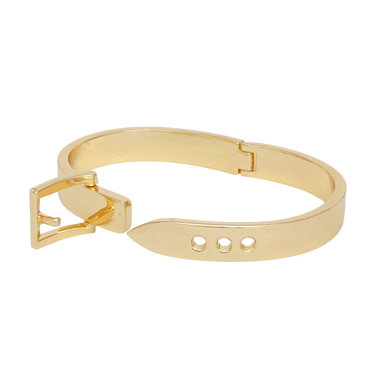 Bangle Gold Belt Buckle Contemporary Bracelet