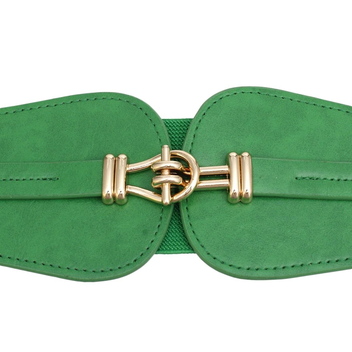 Belt ColorPop Green Cinch Toggle Stretch Belt
