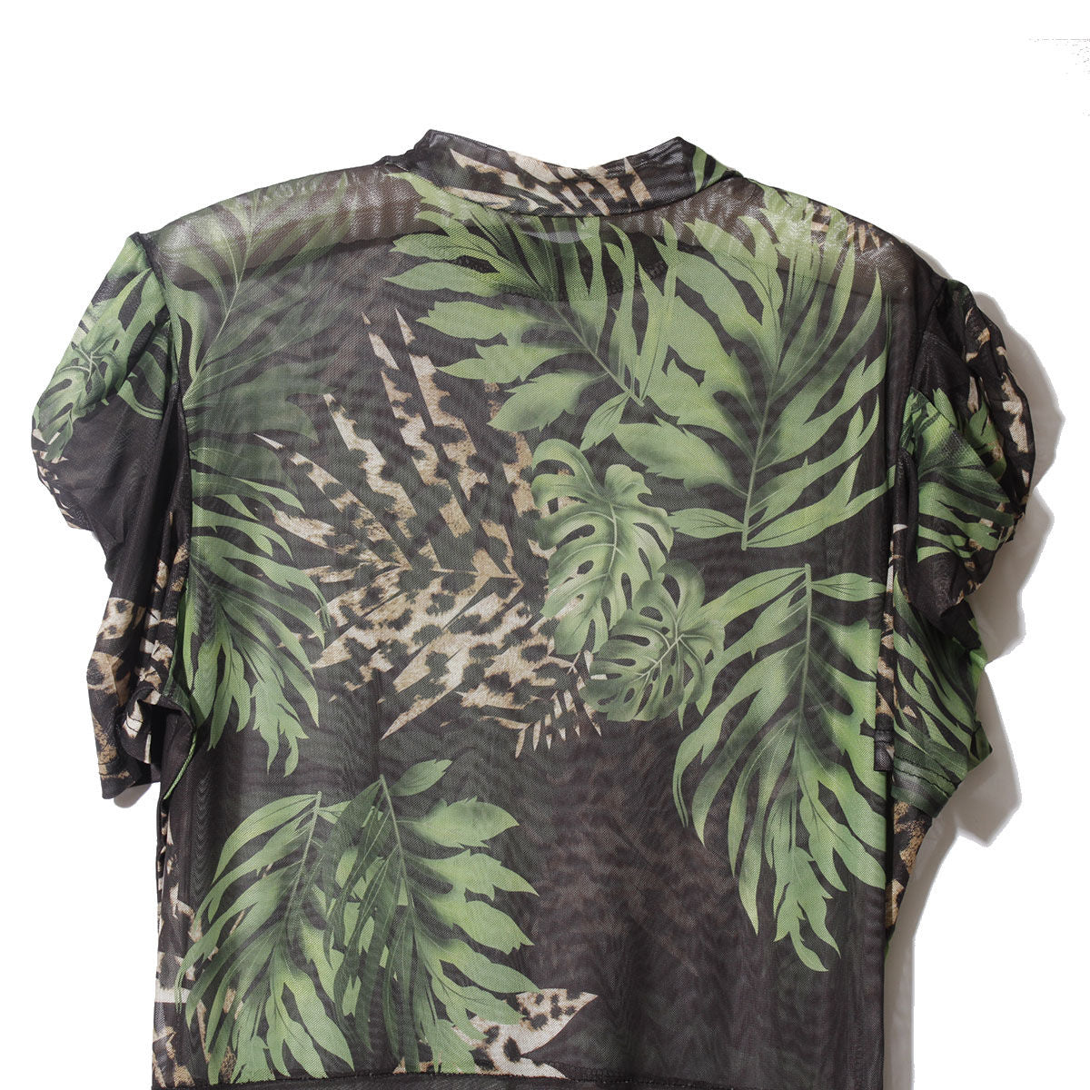 5XL Mesh High-Low Leaf Top