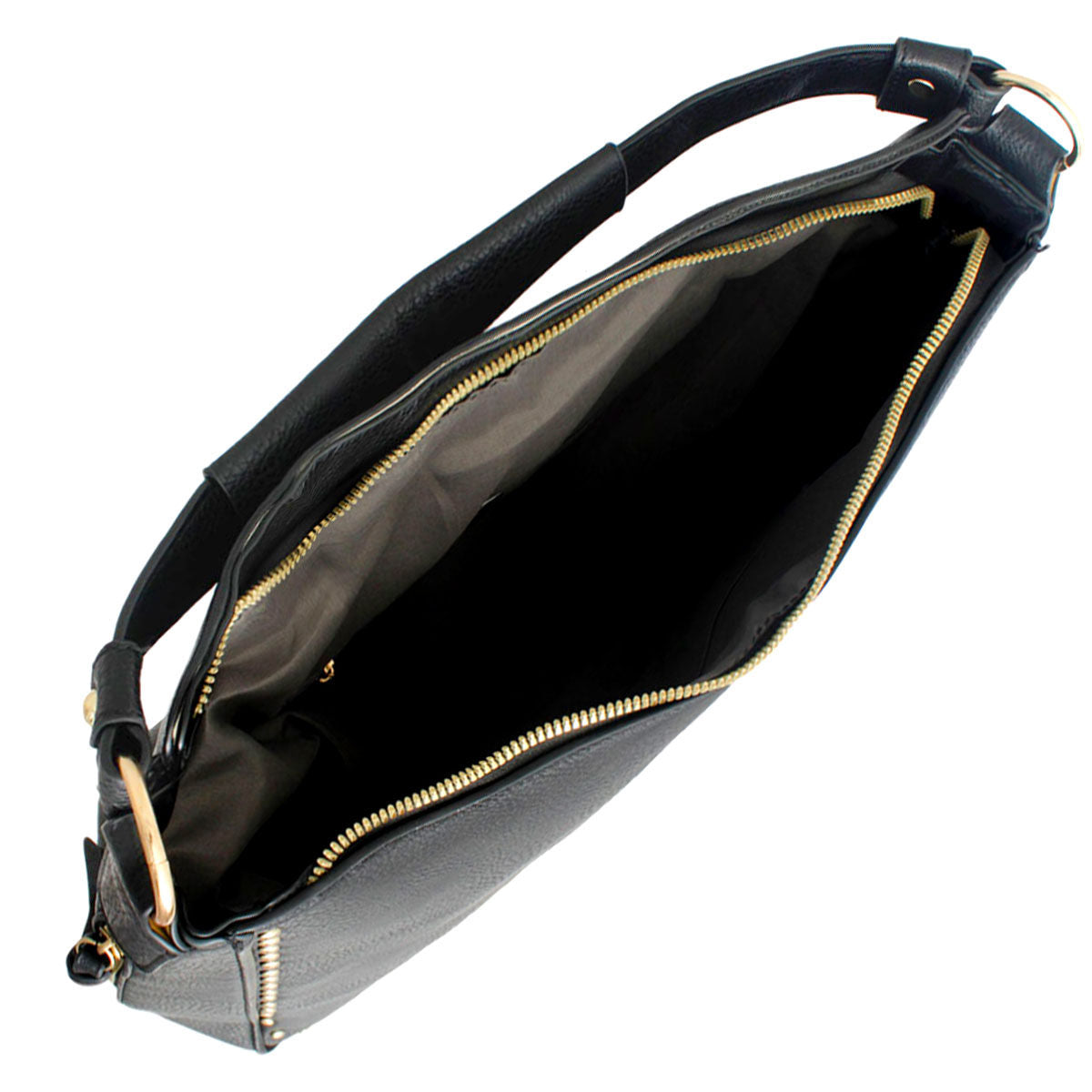 Black Studded Hobo Bag