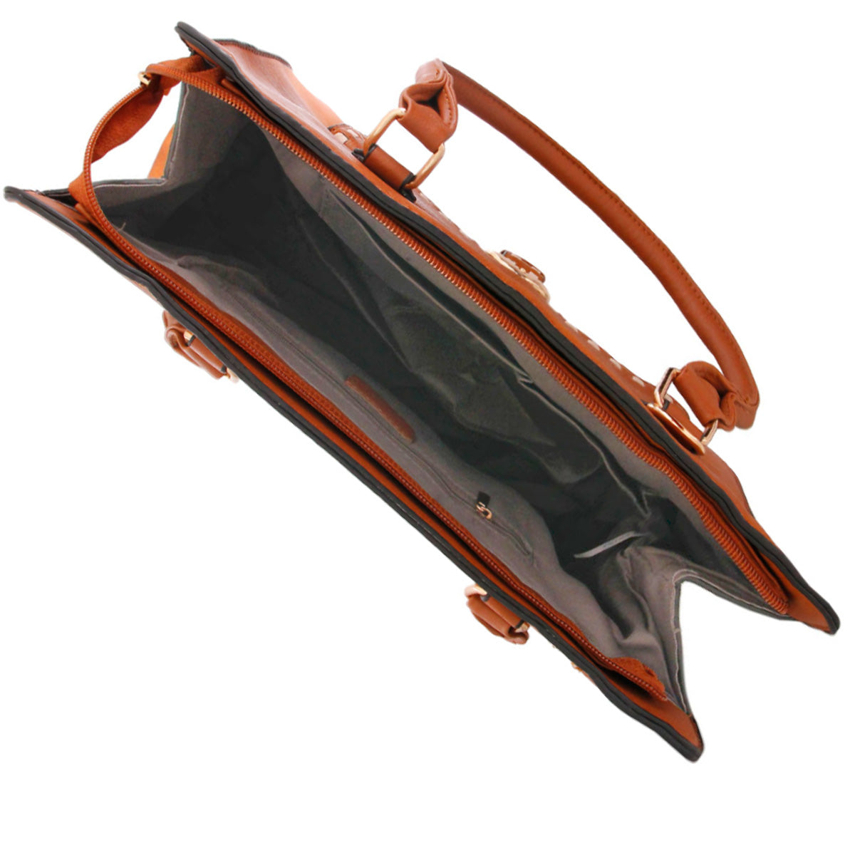 Camel Pocket Stitch Tote Bag