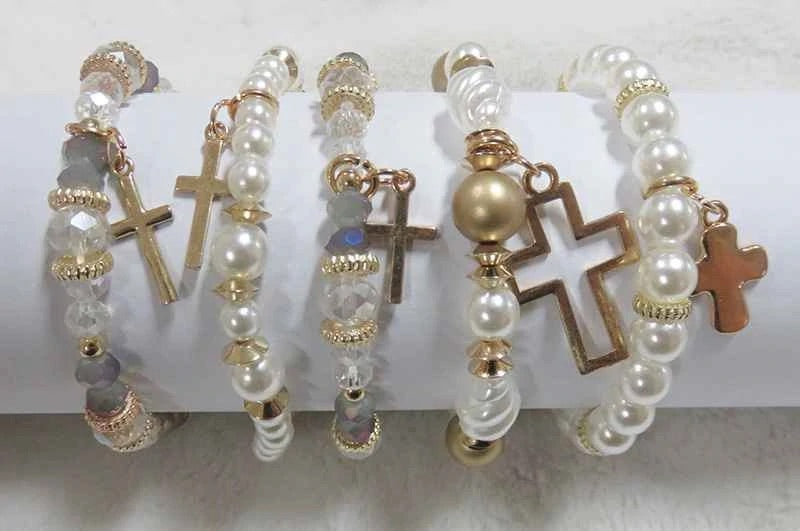 Cross Bracelet stack