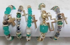 Cross Bracelet stack