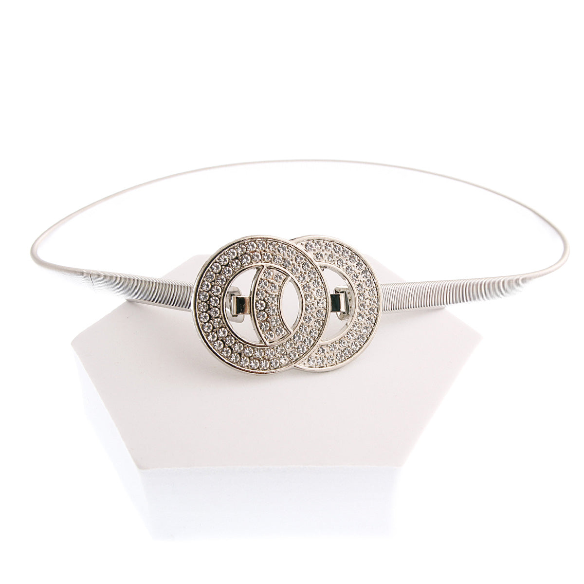 Silver Stone Infinity Stretch Belt