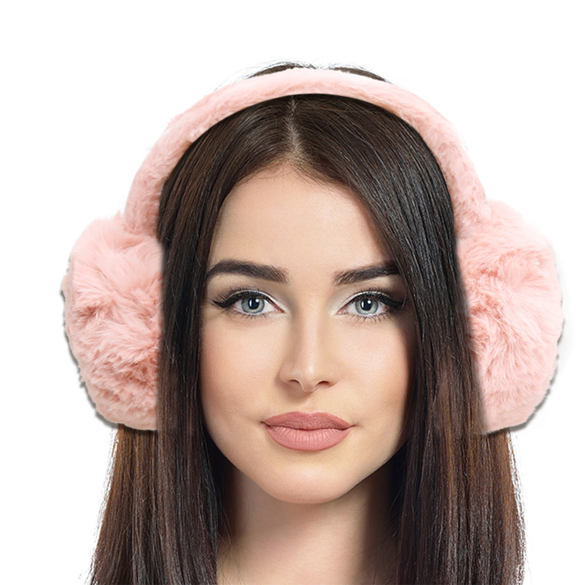 Super Soft Mauve Fur Earmuffs