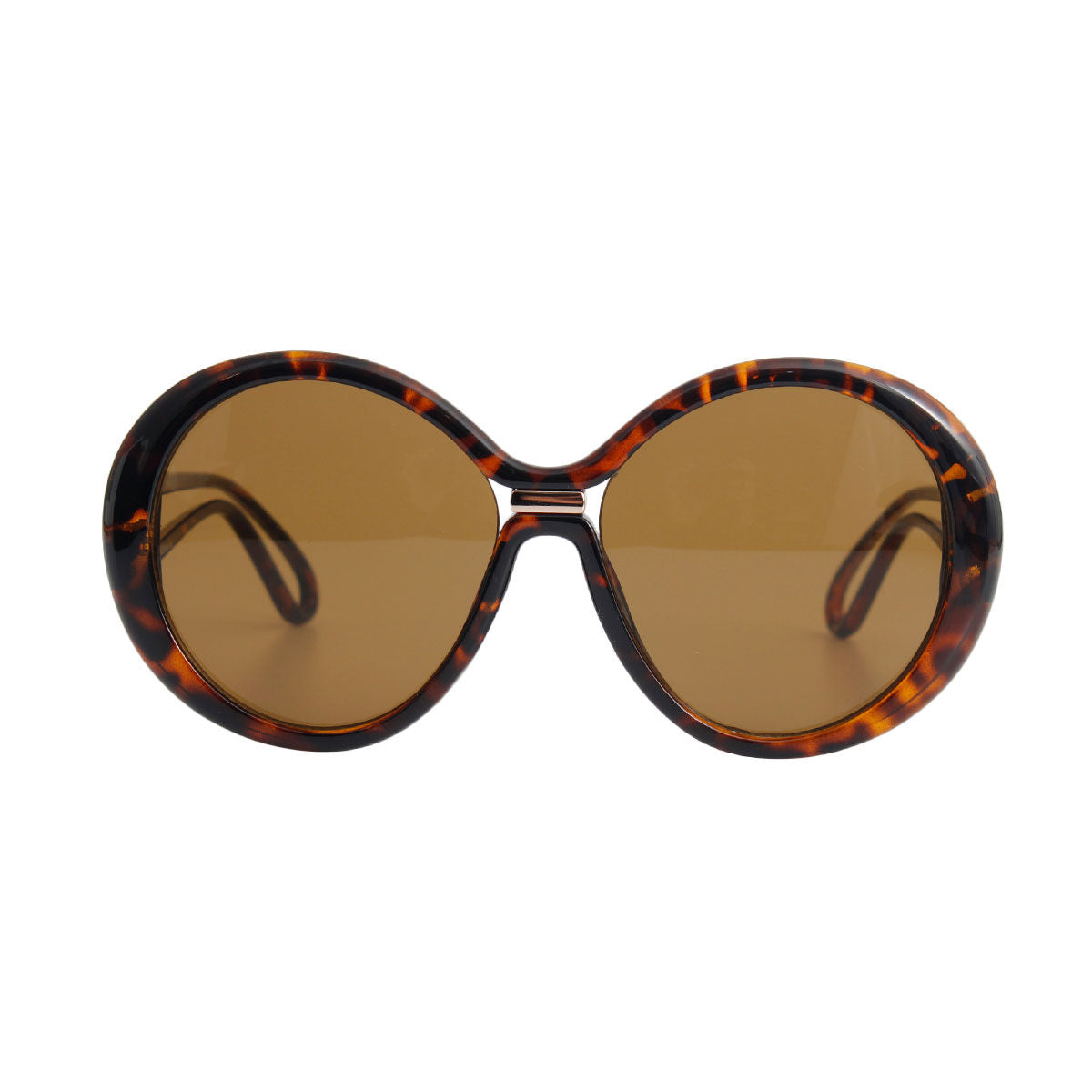 Tortoiseshell Gradient Round Sunglasses