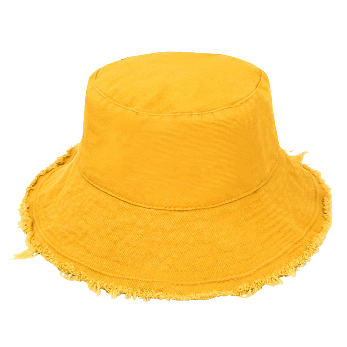 Mustard Wired Brim Bucket Hat