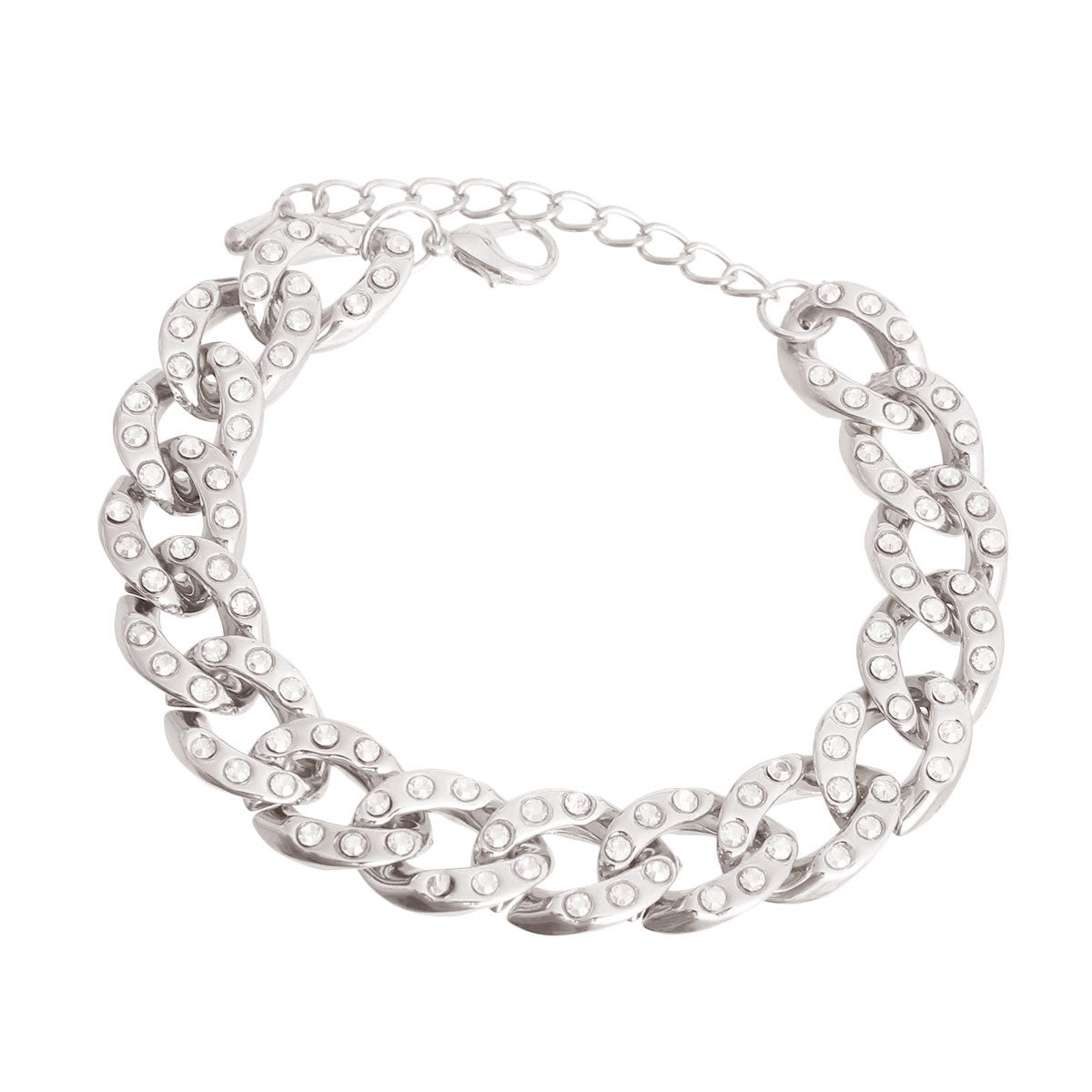 Silver Cuban Chain Bracelet