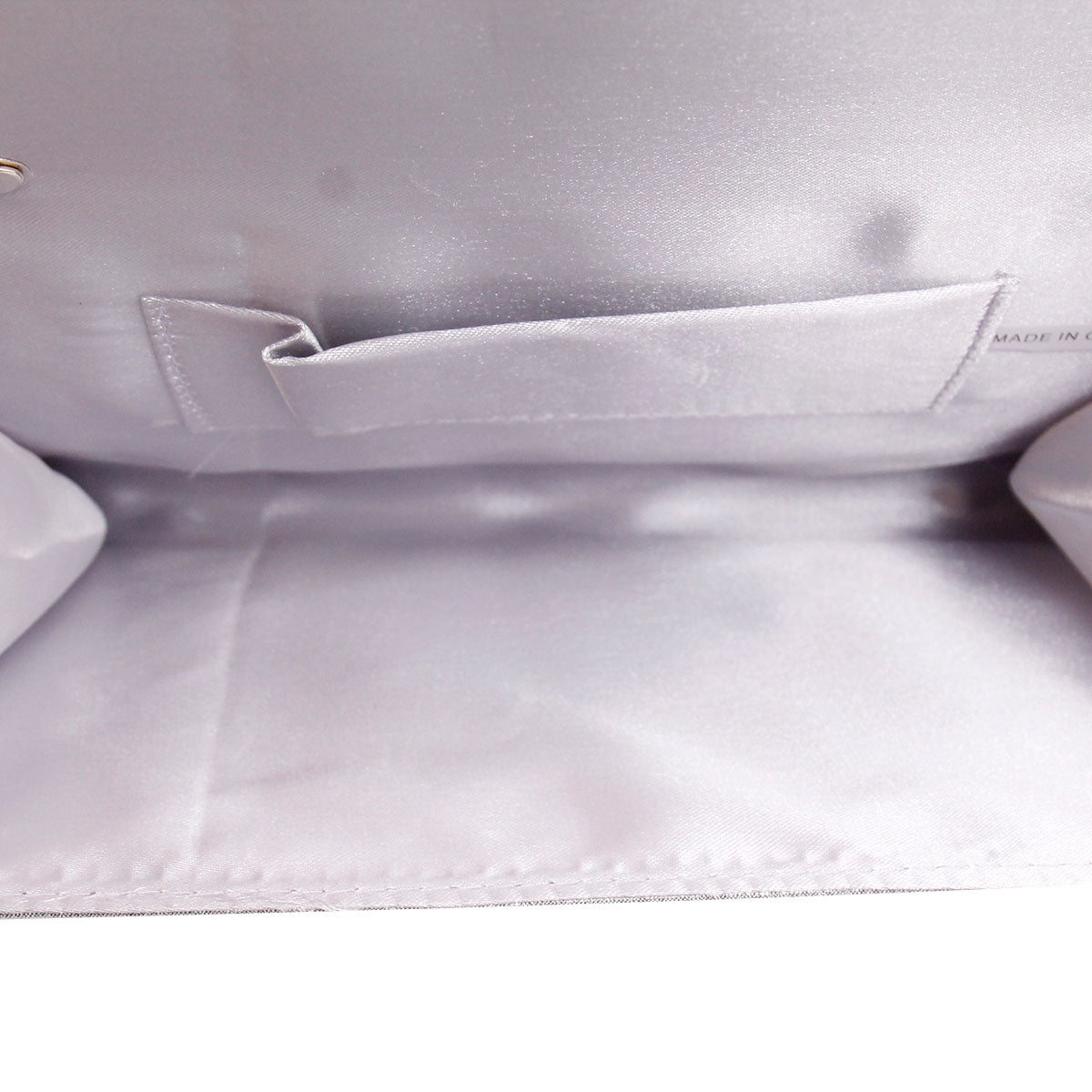 Silver Crystal Clutch