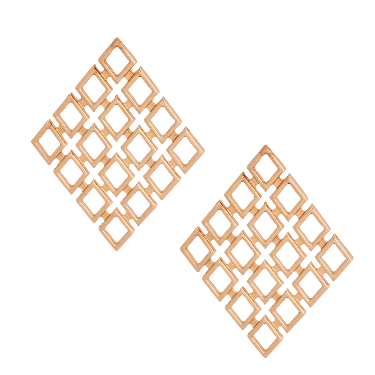 Gold Filigree Diamond Casting Studs