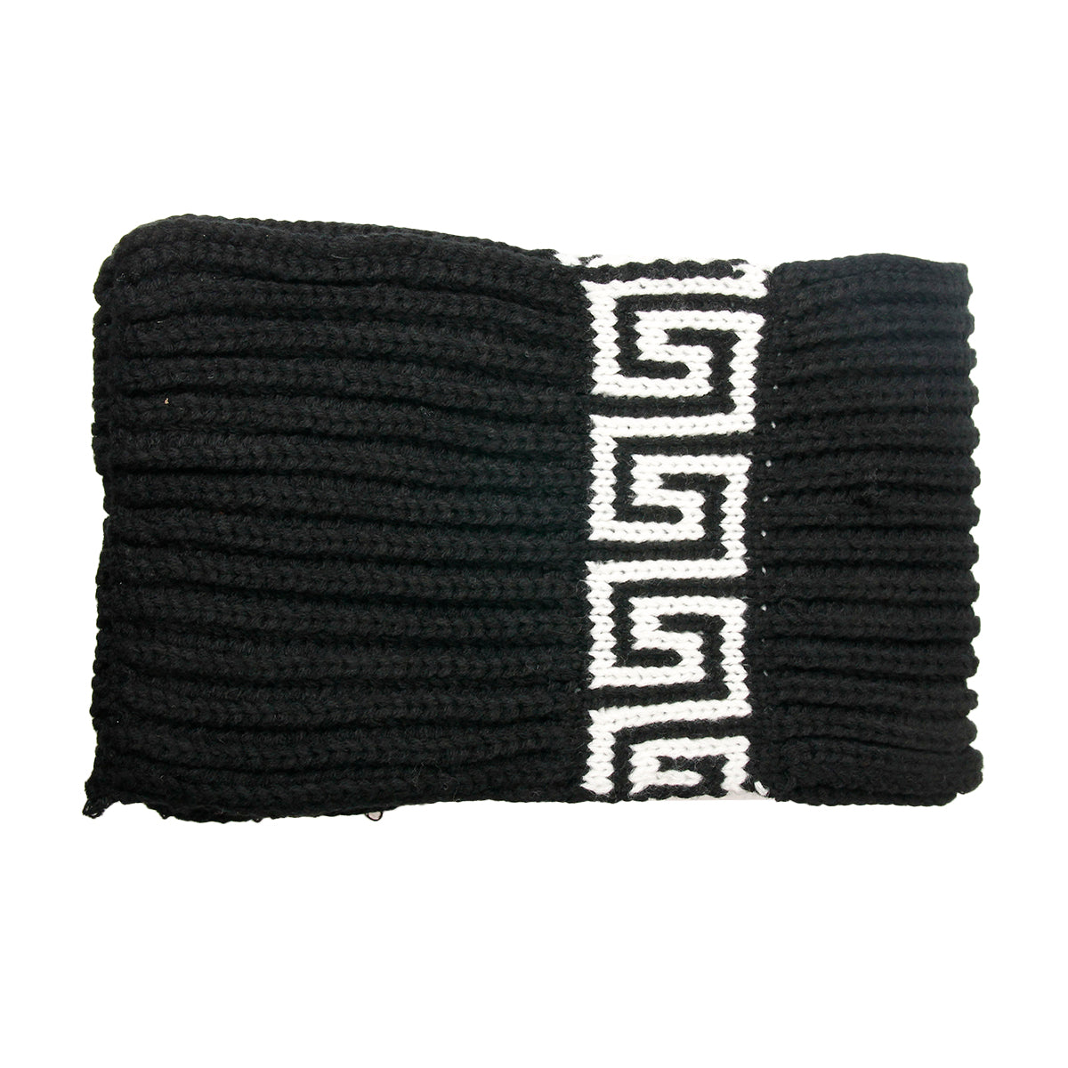 Designer White and Black Scarf