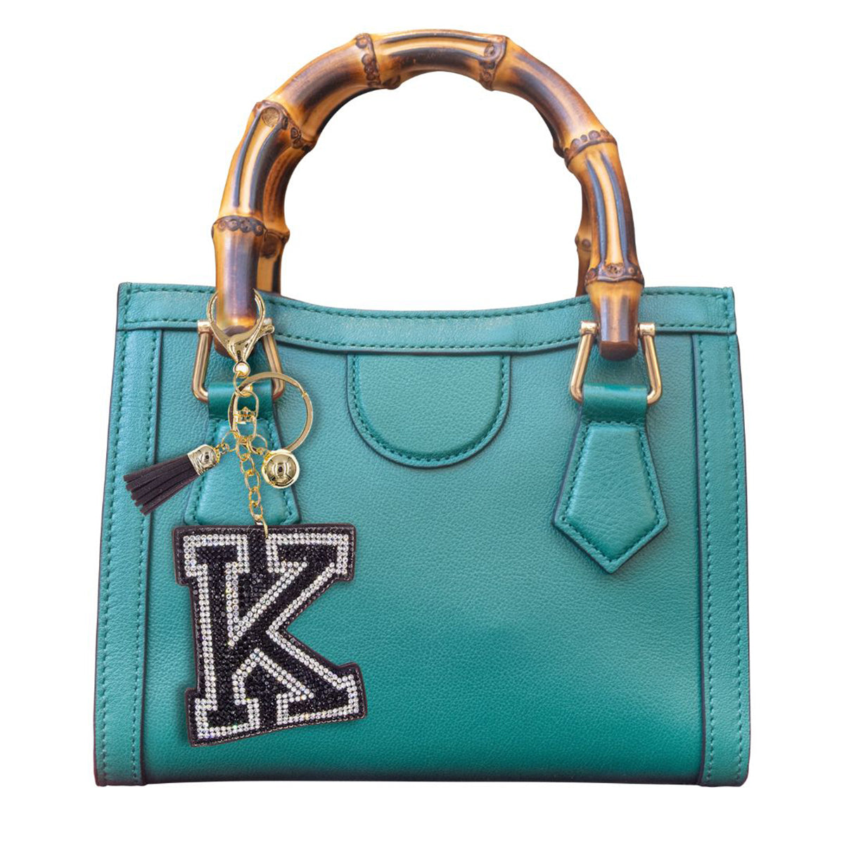 K Black Keychain Bag Charm