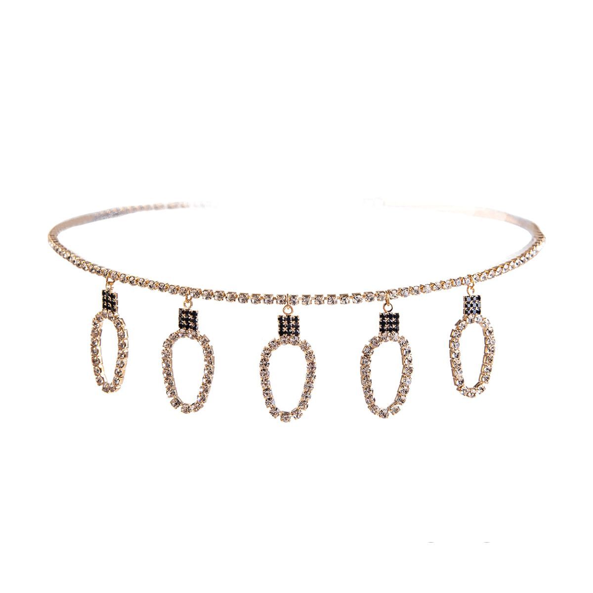 Gold Xmas Light Bulb Choker