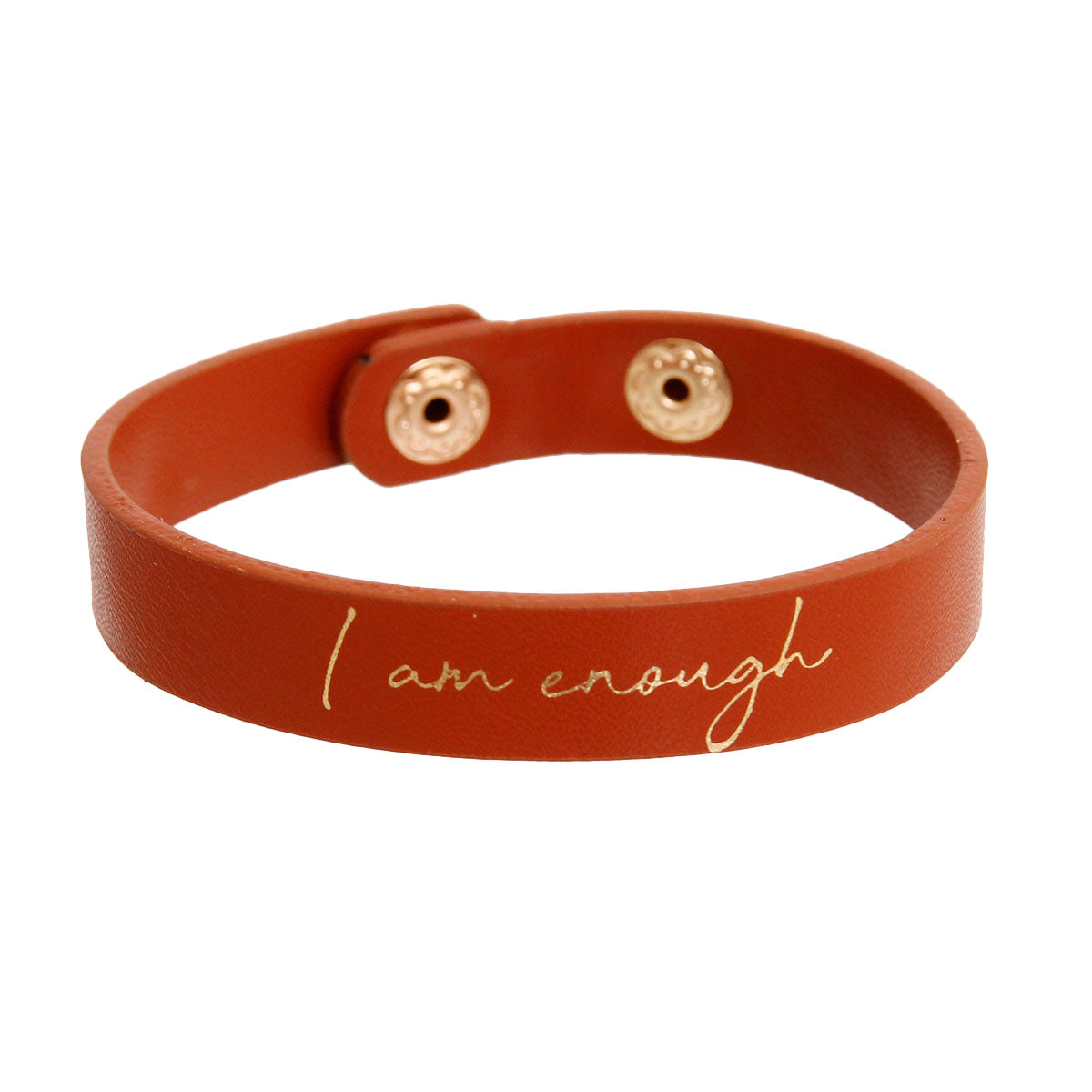I AM ENOUGH Brown Bracelet