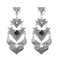 Burnish Rhodium Drop Earrings