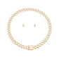 Iced Gold Square Cuban Chain Necklace