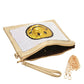 Gold Smile Sequin Clutch