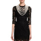 Cream Pearl and Back Drape Necklace