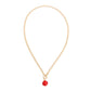 Mini Red Pave Charm Necklace
