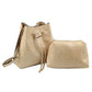 Light Brown Crocodile Cinch Sack Bag Set