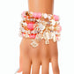 Pink Bead Elephant Charm Bracelets