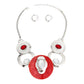 DST Red White Circular Bib for Women