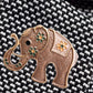 Brown and Gold Elephant Magnet Brooch