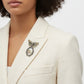 Brooch Antique Butterfly Oval Picture Frame Pin