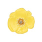 Magnetic Brooch Yellow Poppy Pin for Women