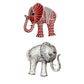 Brooch DST Red Elephant Diamond Pin for Women