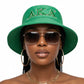 AKA Sorority Green Mesh Embroidered Bucket Hat