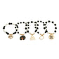 Matte Black and White Black Girl Magic Bracelets