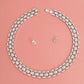 Iced Silver Watch Band Chain Necklace