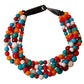 Cracked Multi Color Buffalo Horn Necklace
