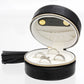 Black Travel Round Jewelry Box Organizer for Women