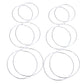 Silver Jumbo Hoop 3 Pcs Set
