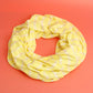 Yellow Striped Infinity Scarf