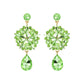 Lime Crystal Burst Earrings