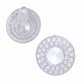 Clip On Small Silver Dome Earrings for Women