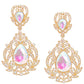 Clip On AURBO Large Crystal Earrings for Women