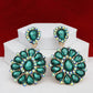 Clip On Brilliant Green Teardrop Crystal Earrings