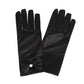 Black Satin Bow and Pearl Formal Gloves for Women