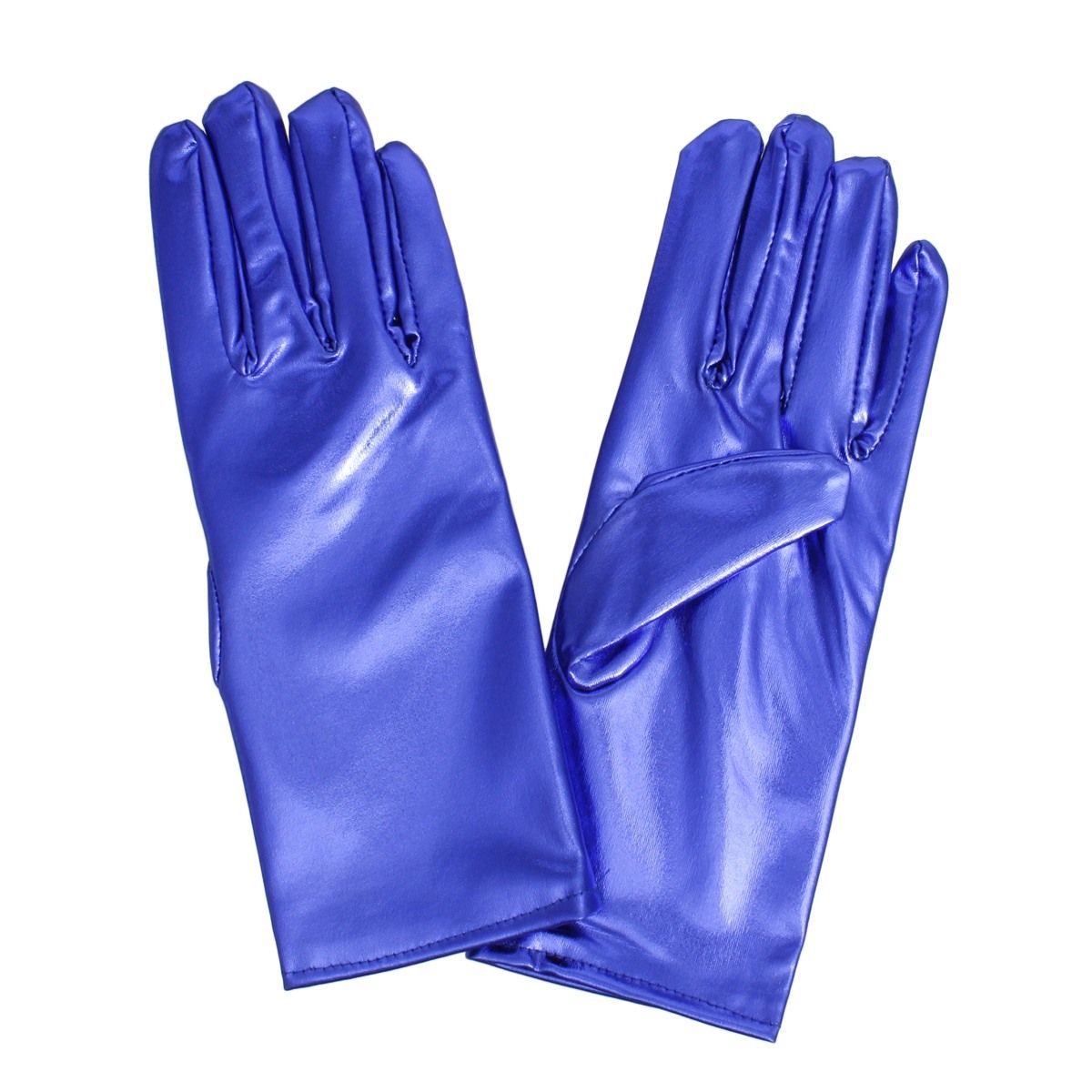Royal Blue Metallic Formal Short Gloves ZPB SGRHO