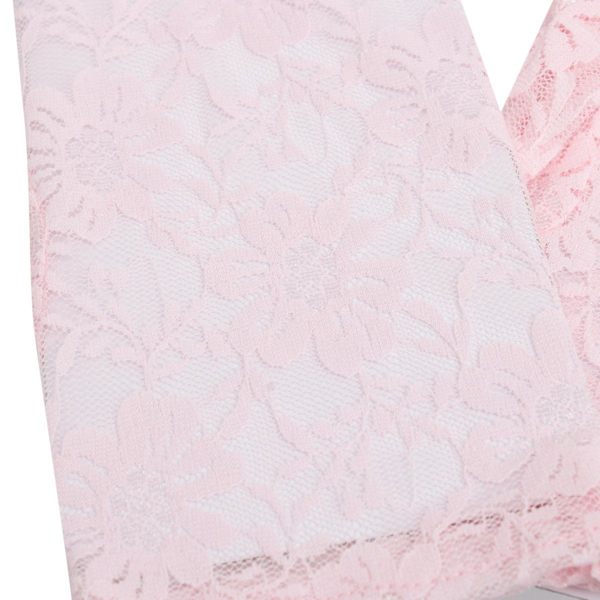 Pink Lace Short Formal Gloves AKA for Women