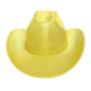 Cowboy Hat Yellow Metallic Finish Fashion Hat