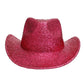 Cowboy Hat Red Metallic Glittering Fashion Hat Women