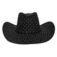 Cowboy Hat Black Rhinestone Cowgirl Fashion Hat