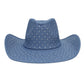 Cowboy Hat Denim Rhinestone Cowgirl Fashion Hat