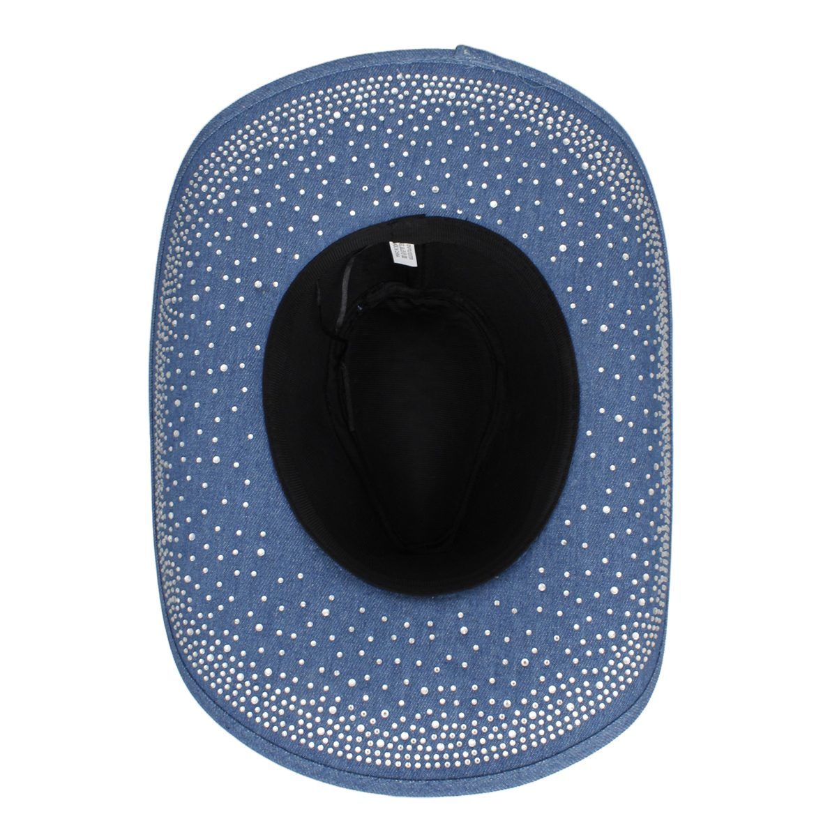Cowboy Hat Denim Rhinestone Cowgirl Fashion Hat