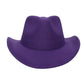 Cowboy Hat Purple Pinched Cowgirl Fashion Hat